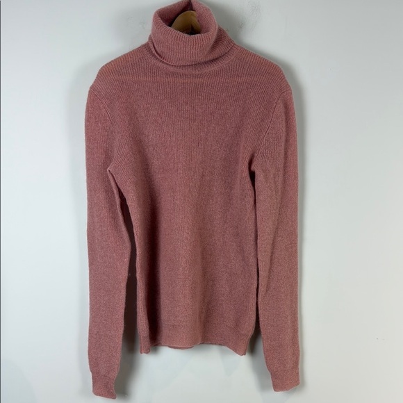 Nina Ricci Women's Pink Mohair and Wool Turtleneck Size Small - Picture 2 of 9